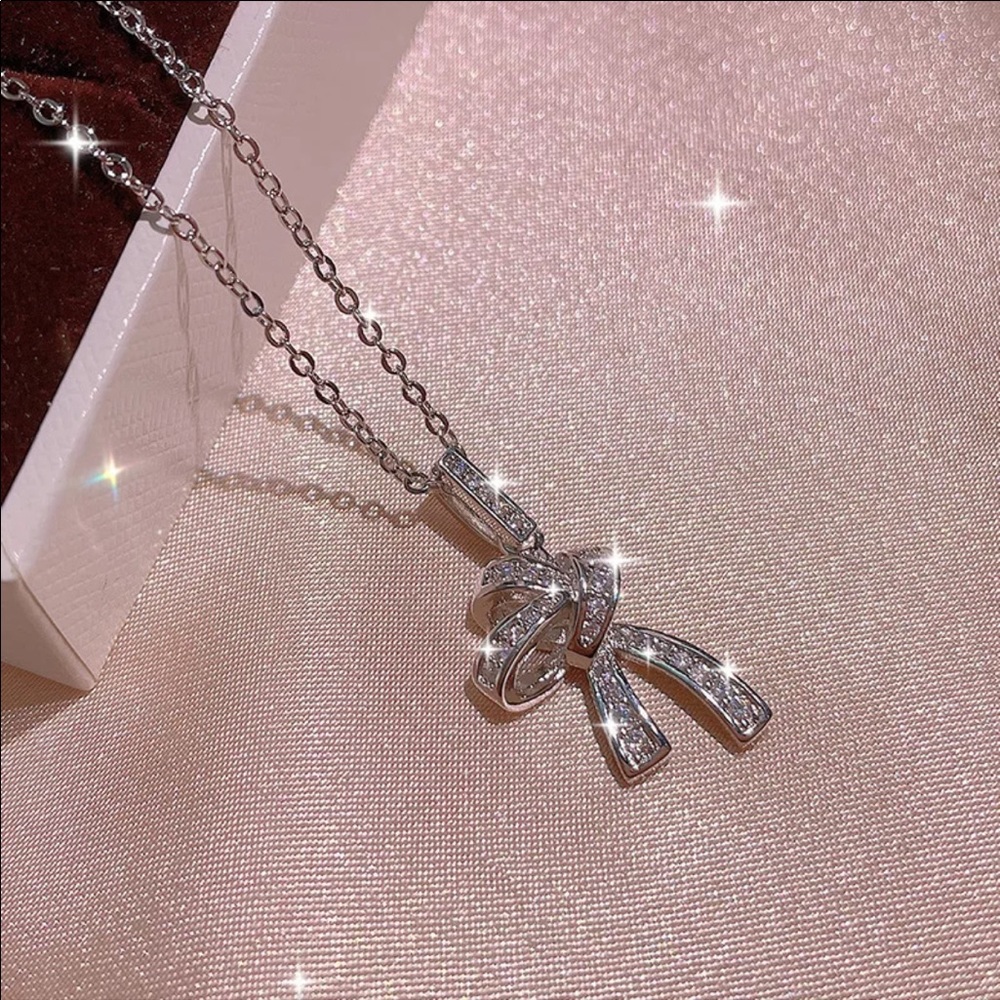 NEW 14k BowKnot Necklaces - Picture 3 of 4